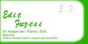 edit fuzesi business card