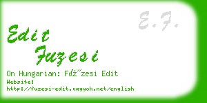 edit fuzesi business card